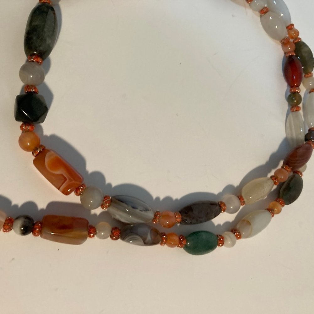 Statement Necklace With Multiple Colored Stones 2… - image 4